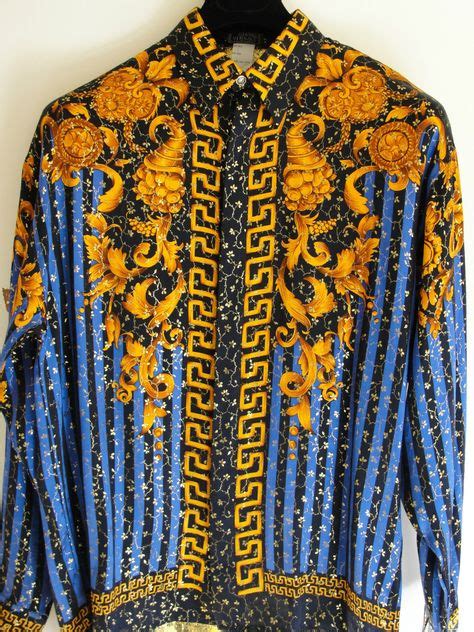 buy vintage versace shirts|versace silk shirt vintage.